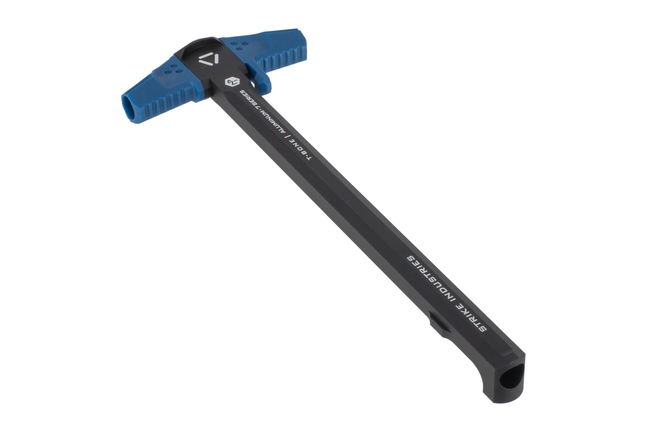 Strike Industries T-Bone AR-15 Charging Handle for .223/5.56 - Black/Blue